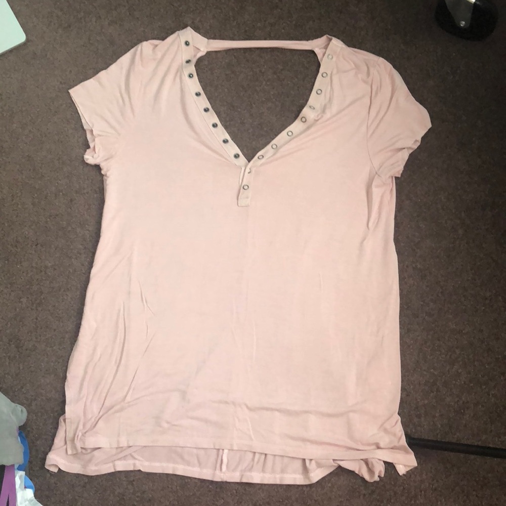 Blush AE button top